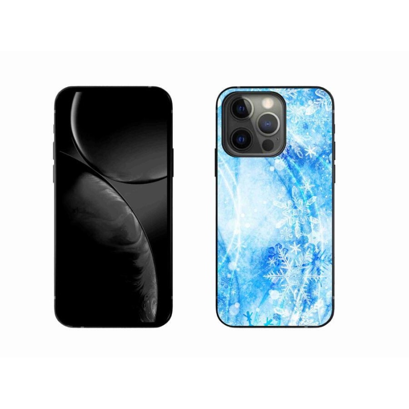 Gelový kryt mmCase na mobil iPhone 13 Pro 6.1 - sněhové vločky