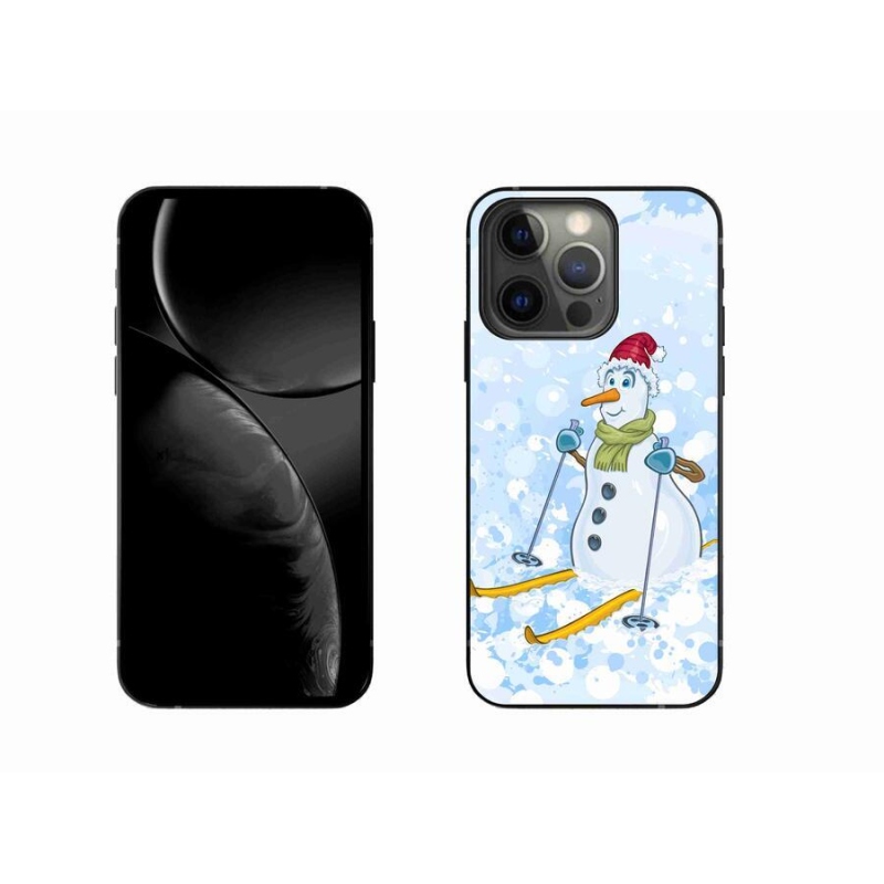 Gelový kryt mmCase na mobil iPhone 13 Pro 6.1 - sněhulák