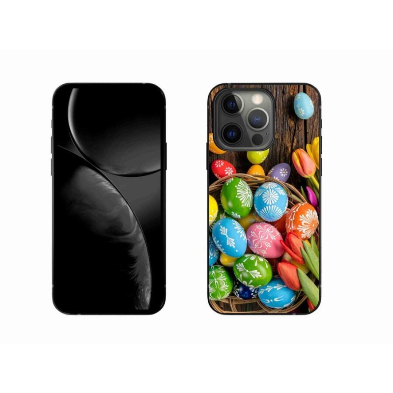 Gelový kryt mmCase na mobil iPhone 13 Pro 6.1 - velikonoční vajíčka