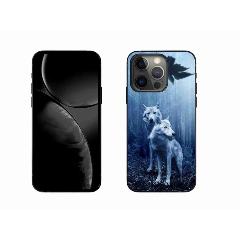 Gelový kryt mmCase na mobil iPhone 13 Pro 6.1 - vlci v lese