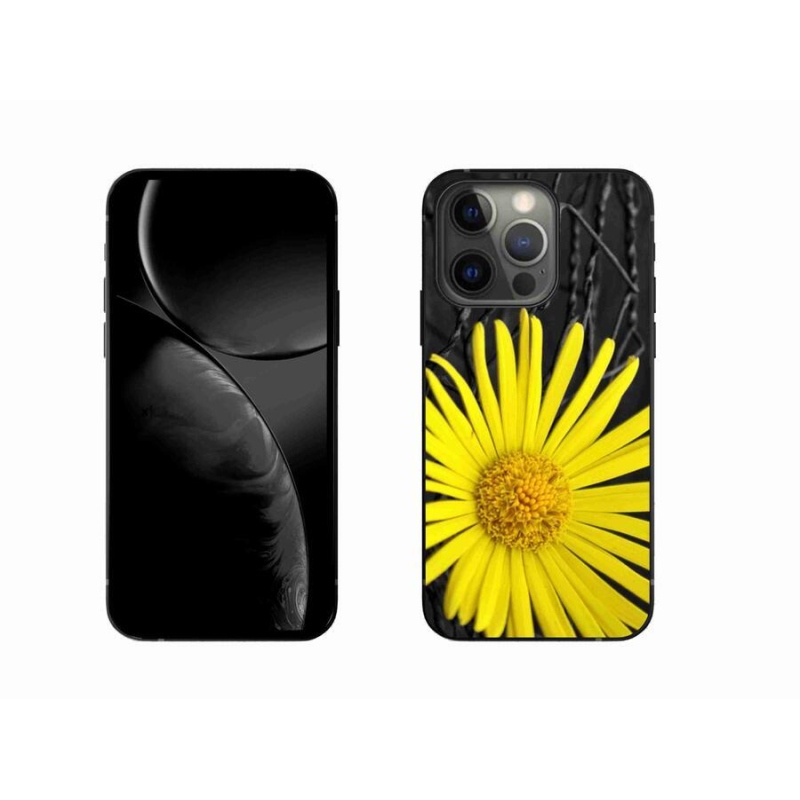 Gelový kryt mmCase na mobil iPhone 13 Pro 6.1 - žlutá květina