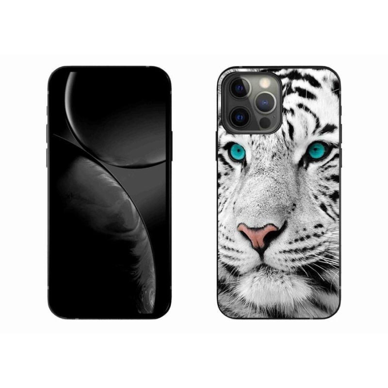 Gelový kryt mmCase na mobil iPhone 13 Pro Max 6.7 - bílý tygr