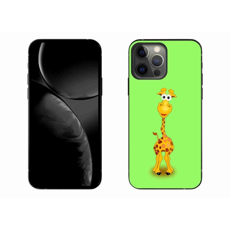 Gelový kryt mmCase na mobil iPhone 13 Pro Max 6.7 - kreslená žirafa