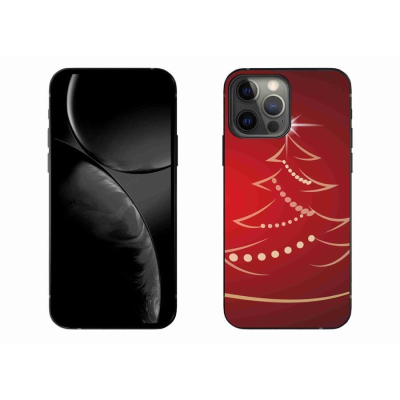 Gelový kryt mmCase na mobil iPhone 13 Pro Max 6.7 - kreslený vánoční stromek