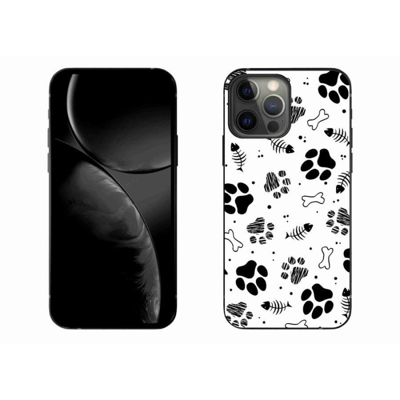Gelový kryt mmCase na mobil iPhone 13 Pro Max 6.7 - psí tlapky 1