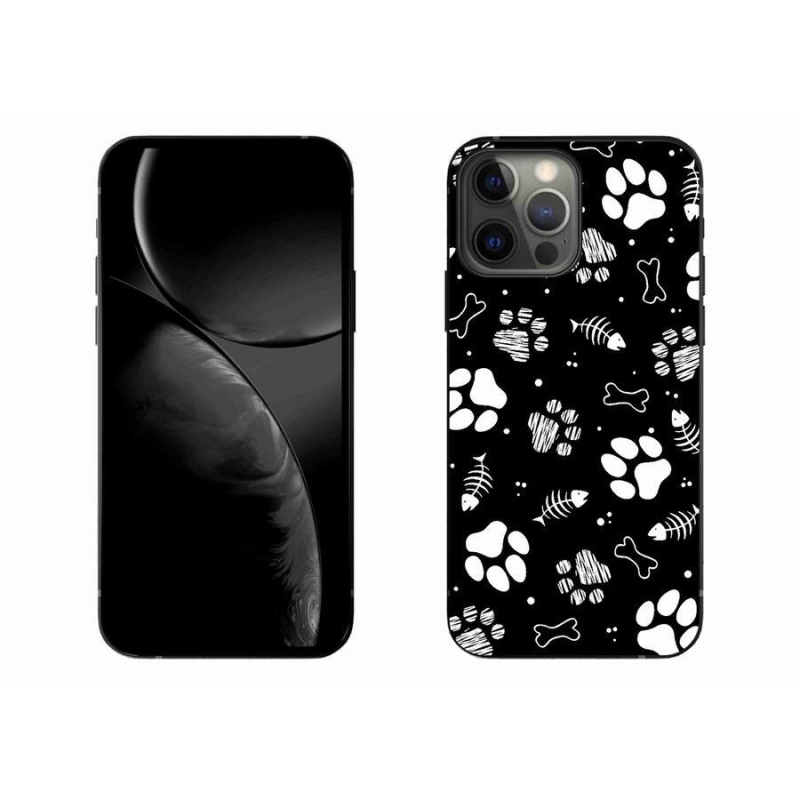 Gelový kryt mmCase na mobil iPhone 13 Pro Max 6.7 - psí tlapky