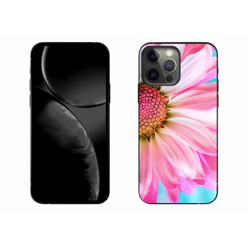 Gelový kryt mmCase na mobil iPhone 13 Pro Max 6.7 - růžová květina