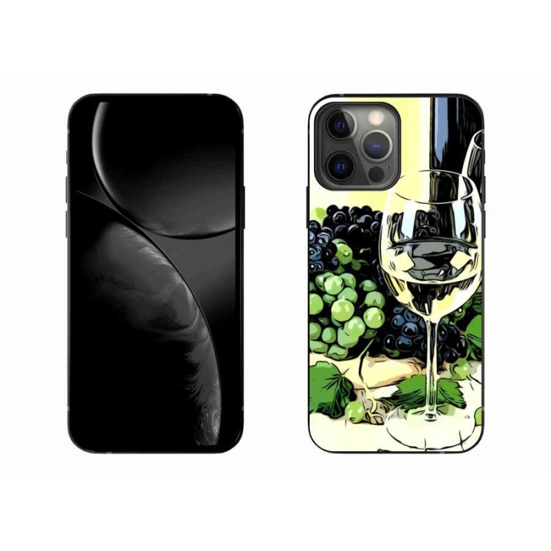 Gelový kryt mmCase na mobil iPhone 13 Pro Max 6.7 - sklenka vína