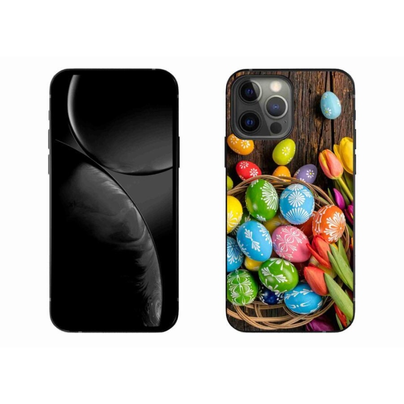 Gelový kryt mmCase na mobil iPhone 13 Pro Max 6.7 - velikonoční vajíčka