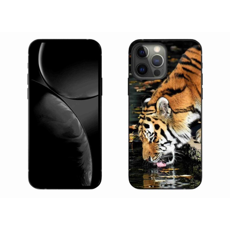 Gelový kryt mmCase na mobil iPhone 13 Pro Max 6.7 - žíznivý tygr