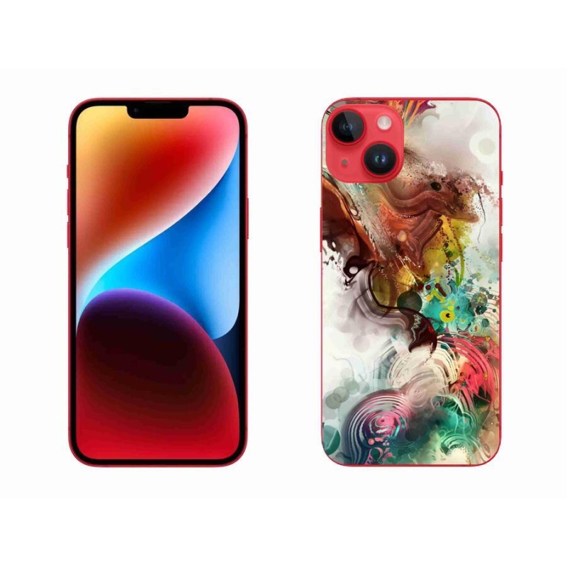 Gelový kryt mmCase na mobil iPhone 14 Plus - abstrakt 1