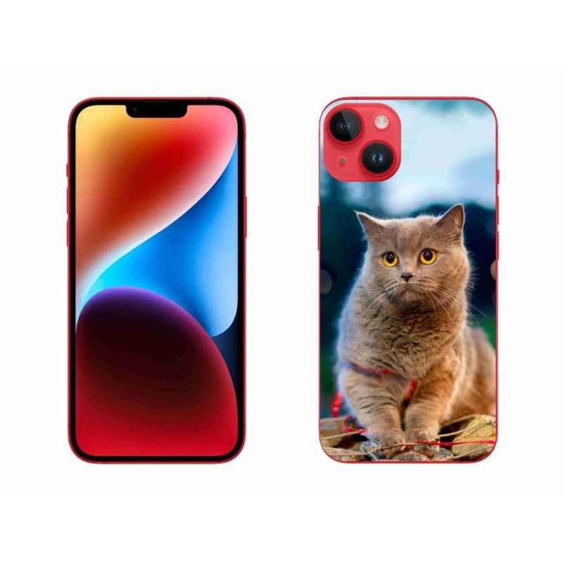 Gelový kryt mmCase na mobil iPhone 14 Plus - britská modrá 2