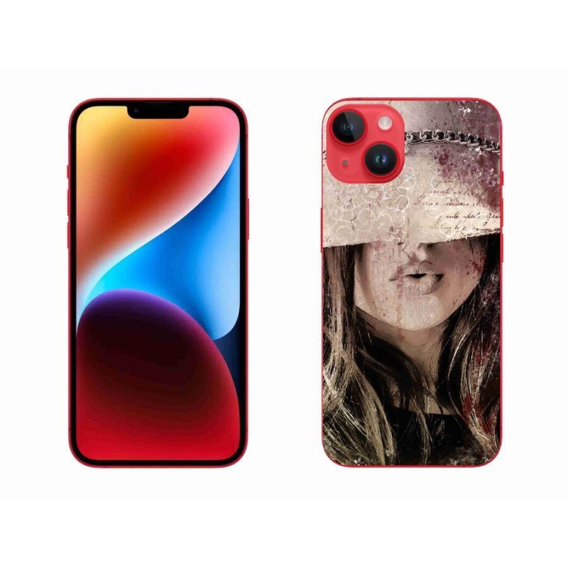 Gelový kryt mmCase na mobil iPhone 14 Plus - dívka
