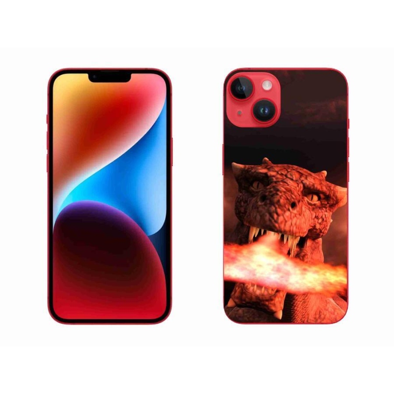 Gelový kryt mmCase na mobil iPhone 14 Plus - drak