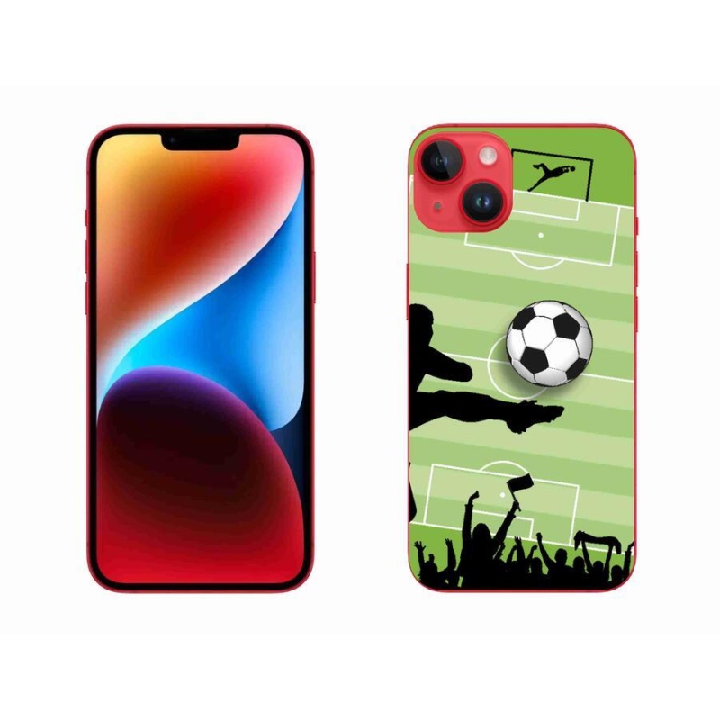 Gelový kryt mmCase na mobil iPhone 14 Plus - fotbal 3