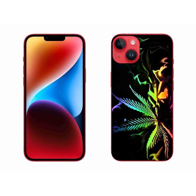 Gelový kryt mmCase na mobil iPhone 14 Plus - konopí 2