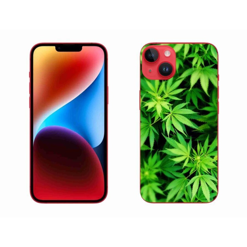 Gelový kryt mmCase na mobil iPhone 14 Plus - konopí 3