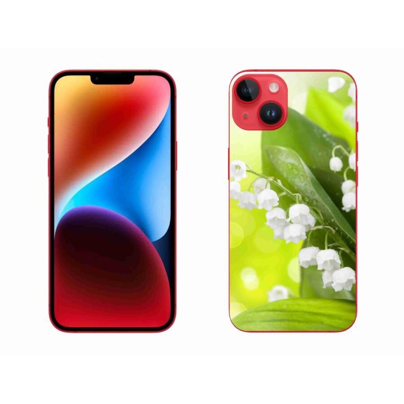 Gelový kryt mmCase na mobil iPhone 14 Plus - konvalinka