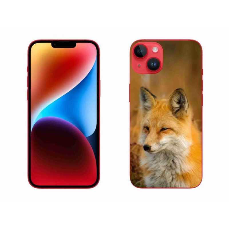Gelový kryt mmCase na mobil iPhone 14 Plus - liška