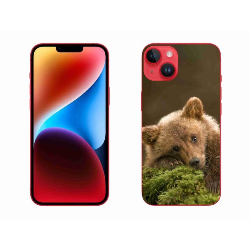 Gelový kryt mmCase na mobil iPhone 14 Plus - medvěd