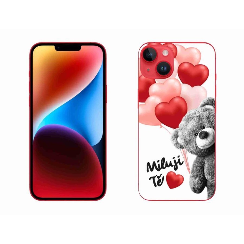 Gelový kryt mmCase na mobil iPhone 14 Plus - miluji Tě