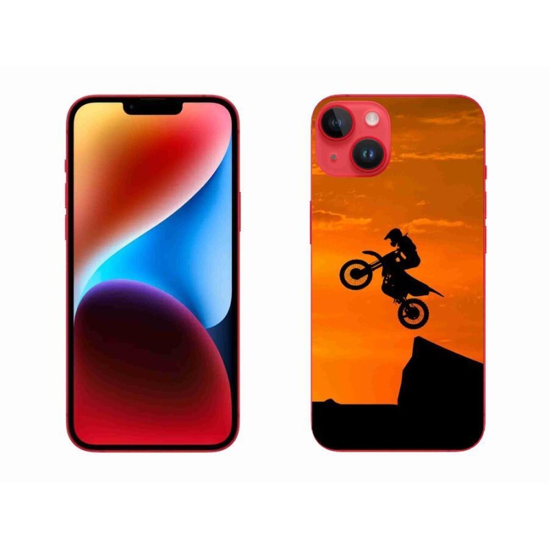 Gelový kryt mmCase na mobil iPhone 14 Plus - motocross