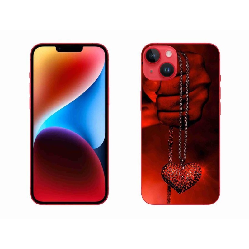 Gelový kryt mmCase na mobil iPhone 14 Plus - náhrdelník