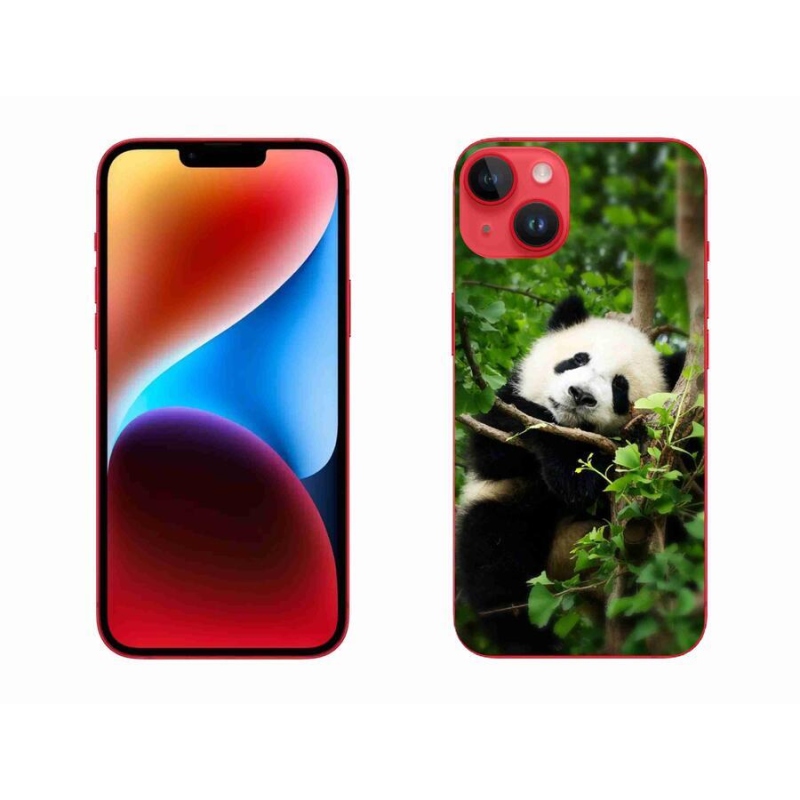 Gelový kryt mmCase na mobil iPhone 14 Plus - panda