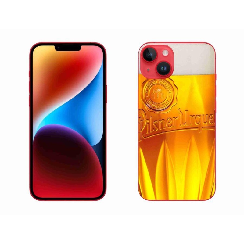 Gelový kryt mmCase na mobil iPhone 14 Plus - pivo
