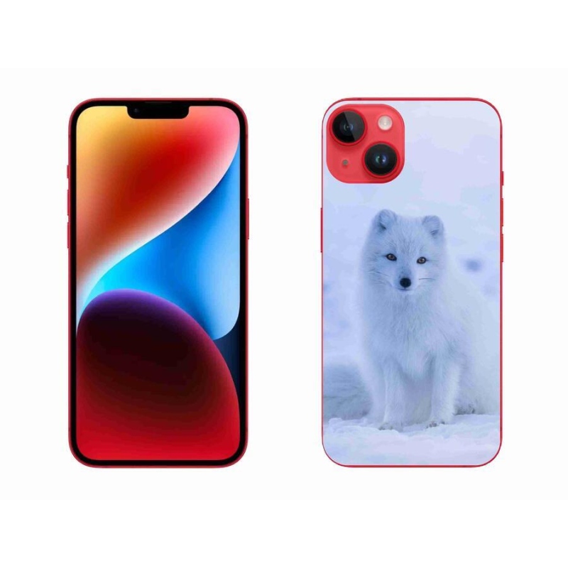 Gelový kryt mmCase na mobil iPhone 14 Plus - polární liška