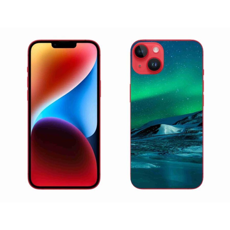 Gelový kryt mmCase na mobil iPhone 14 Plus - polární záře