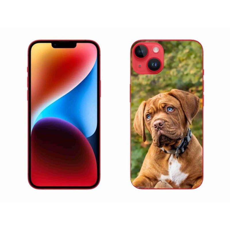 Gelový kryt mmCase na mobil iPhone 14 Plus - štěně