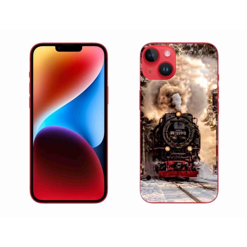 Gelový kryt mmCase na mobil iPhone 14 Plus - vlak