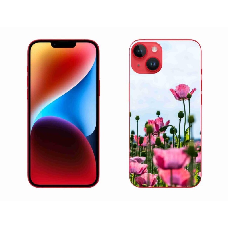 Gelový kryt mmCase na mobil iPhone 14 Plus - vlčí mák