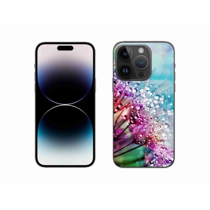 Gelový kryt mmCase na mobil iPhone 14 Pro 6.1 - barevné květy