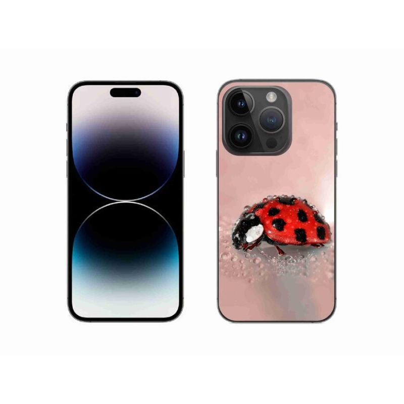 Gelový kryt mmCase na mobil iPhone 14 Pro 6.1 - beruška