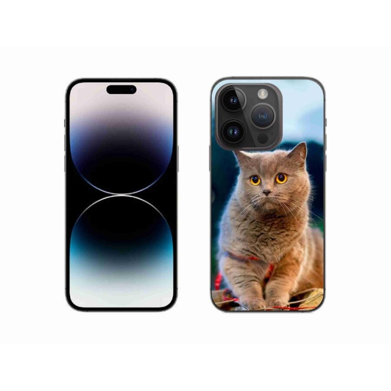 Gelový kryt mmCase na mobil iPhone 14 Pro 6.1 - britská modrá 2