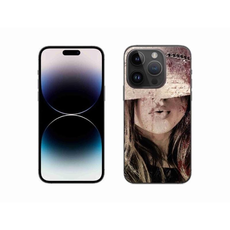 Gelový kryt mmCase na mobil iPhone 14 Pro 6.1 - dívka