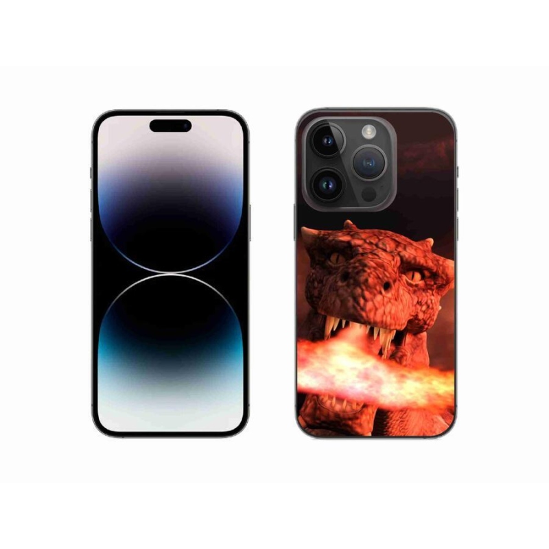 Gelový kryt mmCase na mobil iPhone 14 Pro 6.1 - drak