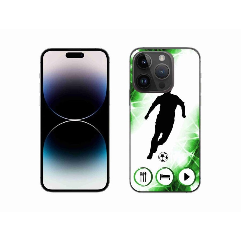 Gelový kryt mmCase na mobil iPhone 14 Pro 6.1 - fotbalista