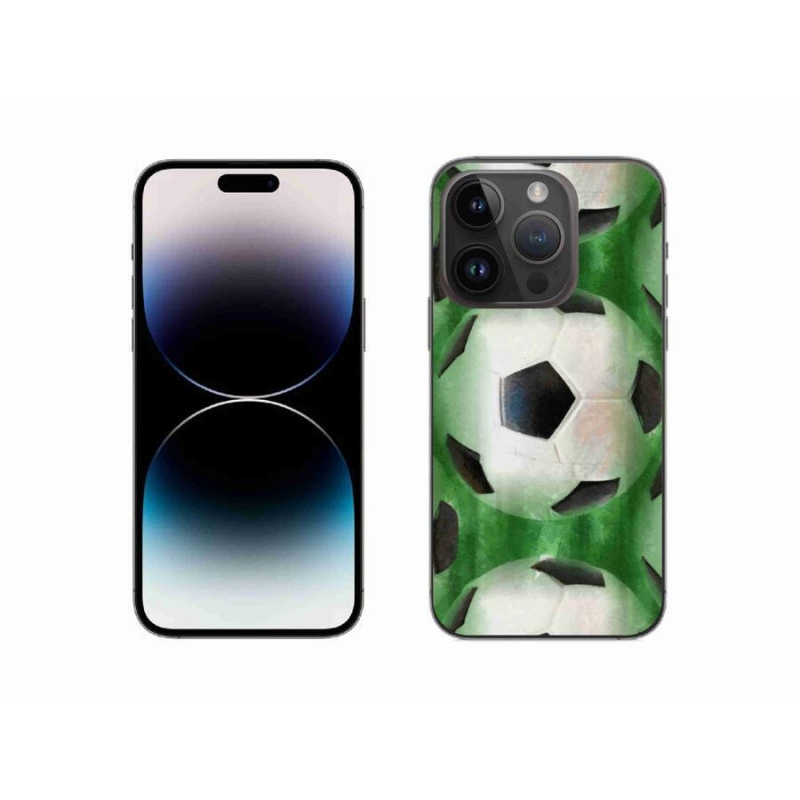 Gelový kryt mmCase na mobil iPhone 14 Pro 6.1 - fotbalový míč