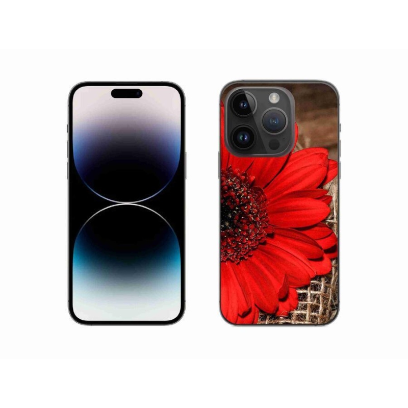 Gelový kryt mmCase na mobil iPhone 14 Pro 6.1 - gerbera