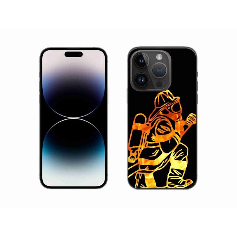 Gelový kryt mmCase na mobil iPhone 14 Pro 6.1 - hasič 1