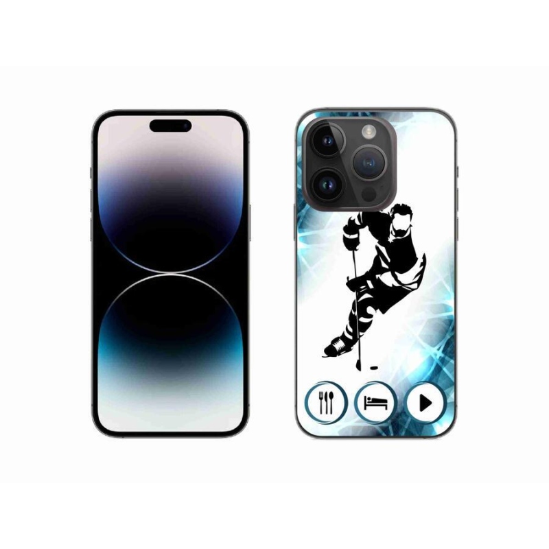 Gelový kryt mmCase na mobil iPhone 14 Pro 6.1 - hokej 1