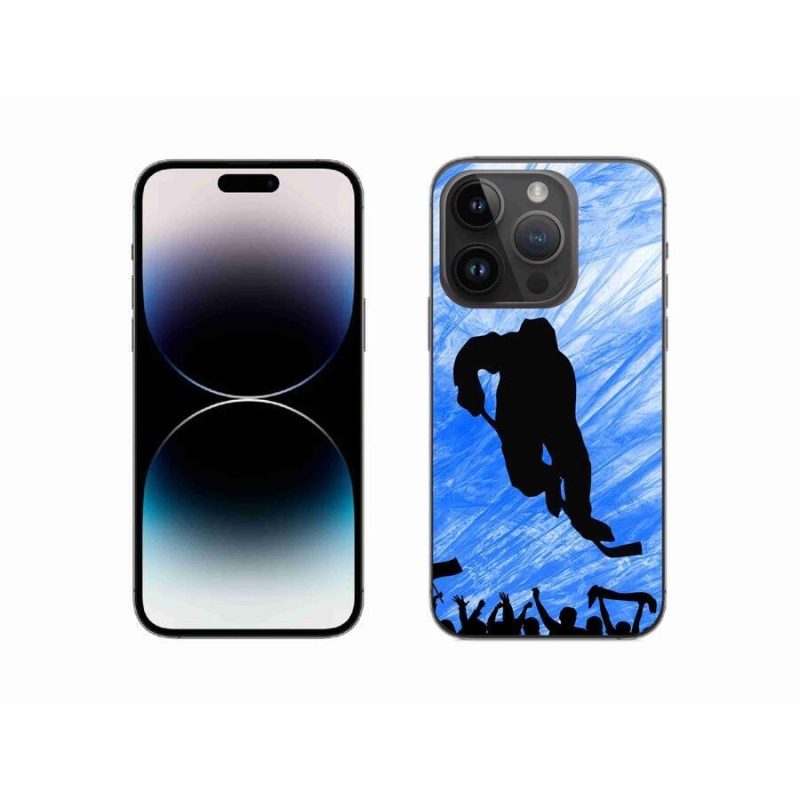 Gelový kryt mmCase na mobil iPhone 14 Pro 6.1 - hokejový hráč