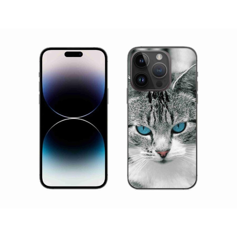 Gelový kryt mmCase na mobil iPhone 14 Pro 6.1 - kočičí pohled 1