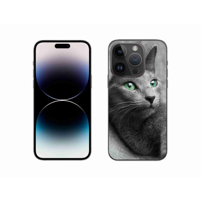 Gelový kryt mmCase na mobil iPhone 14 Pro 6.1 - kočka 2