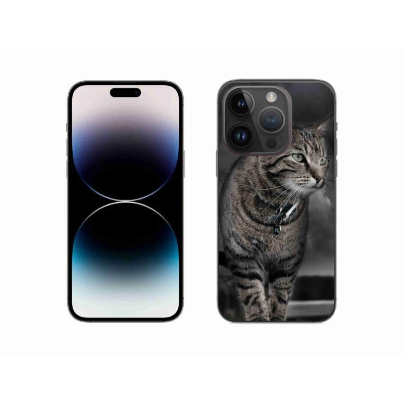 Gelový kryt mmCase na mobil iPhone 14 Pro 6.1 - kočka