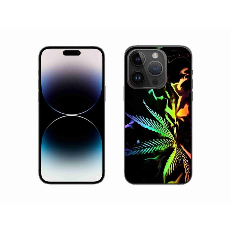 Gelový kryt mmCase na mobil iPhone 14 Pro 6.1 - konopí 2