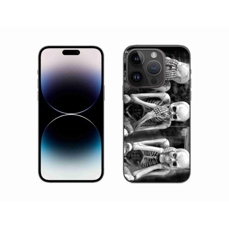 Gelový kryt mmCase na mobil iPhone 14 Pro 6.1 - kostlivci